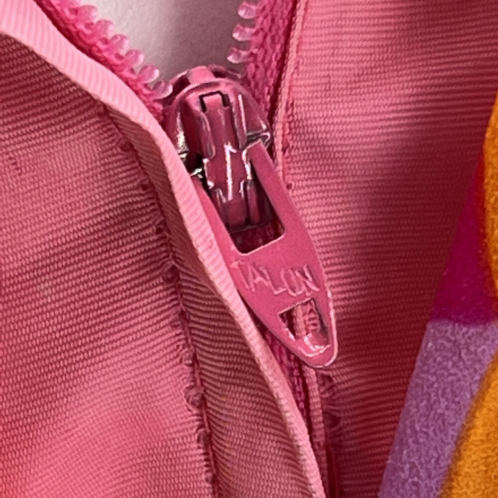 Montgomery Ward Vintage Vibrant Floral Pink V Neck Sleeveless Maxi Dress Size 16 - Picture 10 of 13